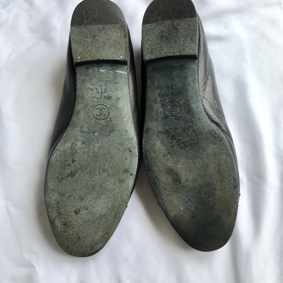 Chanel Lamb Leather Cap Toe Ballet Flat - Picture 8 of 8